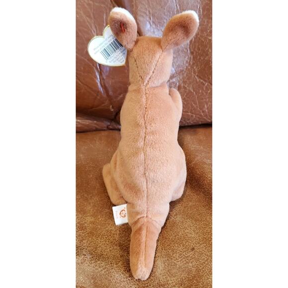 1996 TY 6 Inch Brown Kangaroo Joey Stuffed Animal Plush Toy Collectible Zoo Gift - Picture 4 of 13